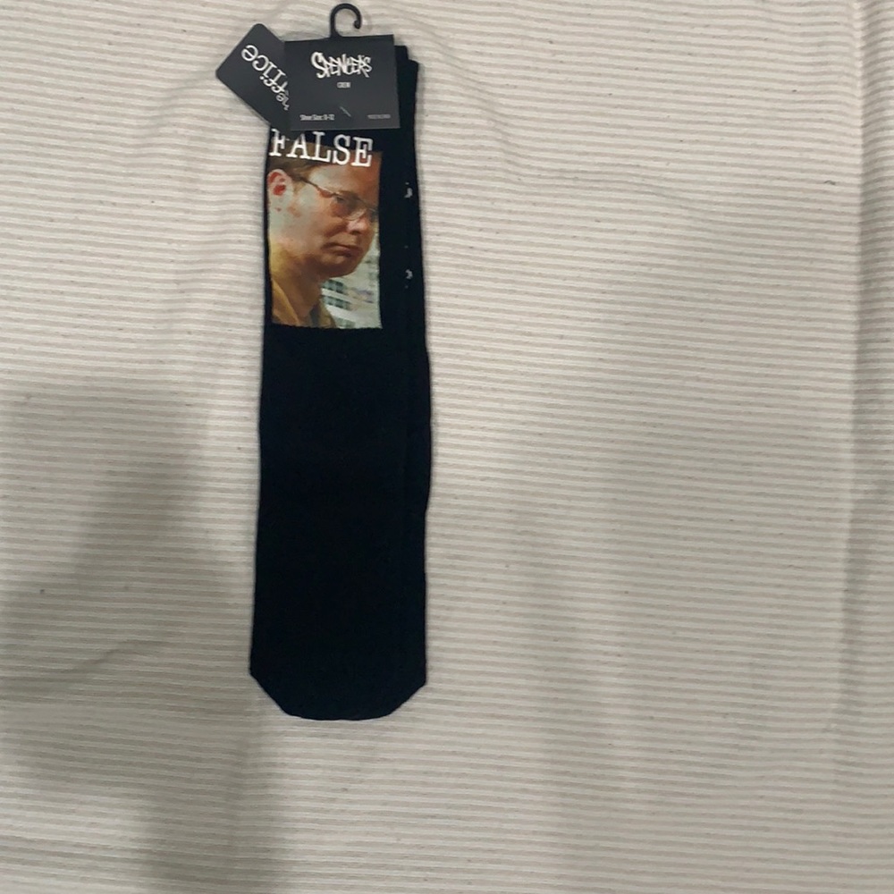Dwight Schrute black socks